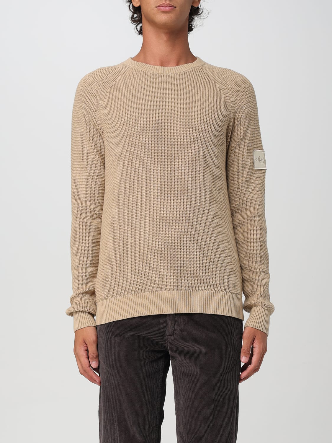 CALVIN KLEIN SWEATSHIRT: Sweatshirt men Calvin Klein, Brown - Img 1