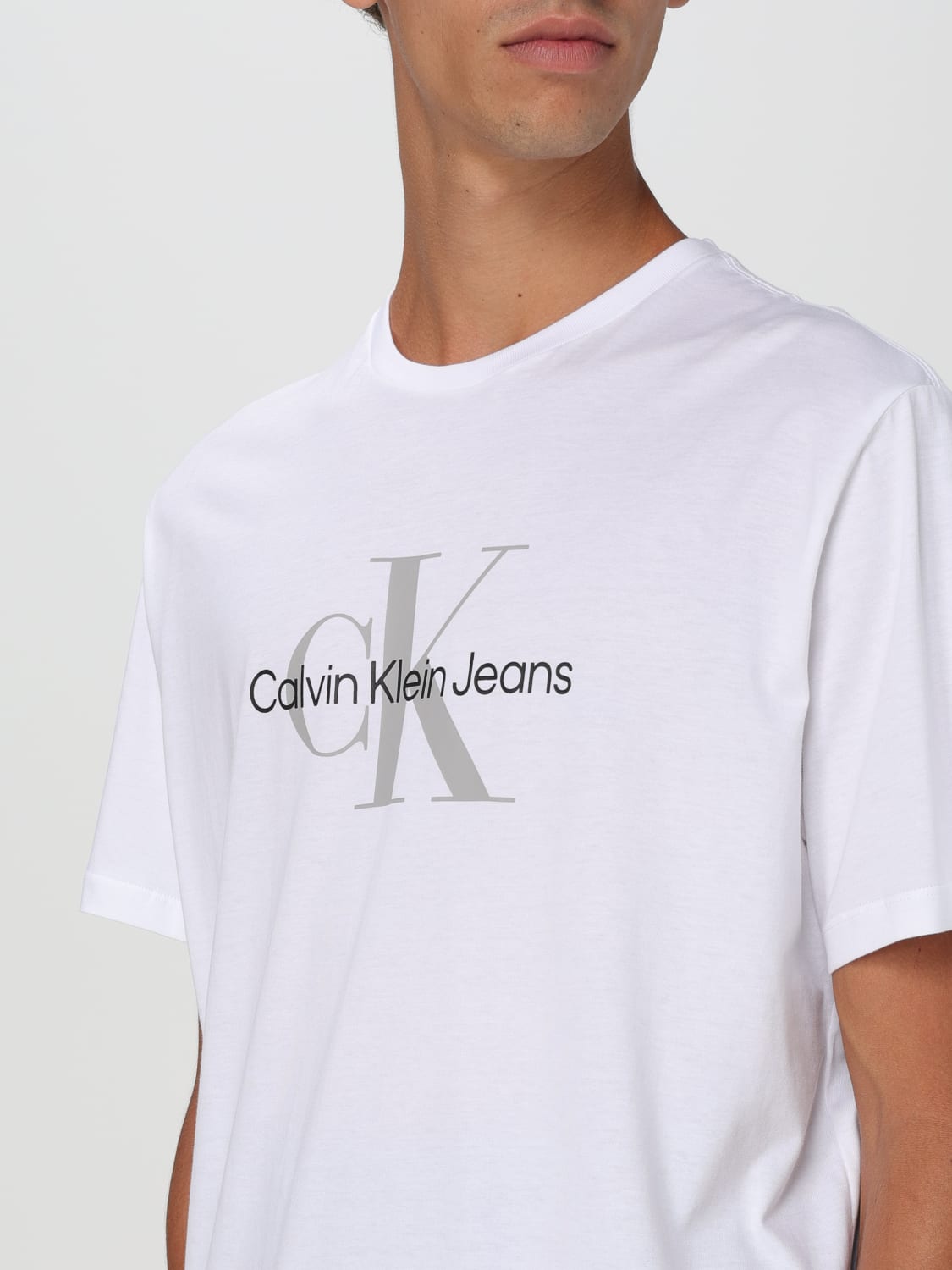 CALVIN KLEIN T-SHIRT: T-shirt men Calvin Klein, White - Img 3