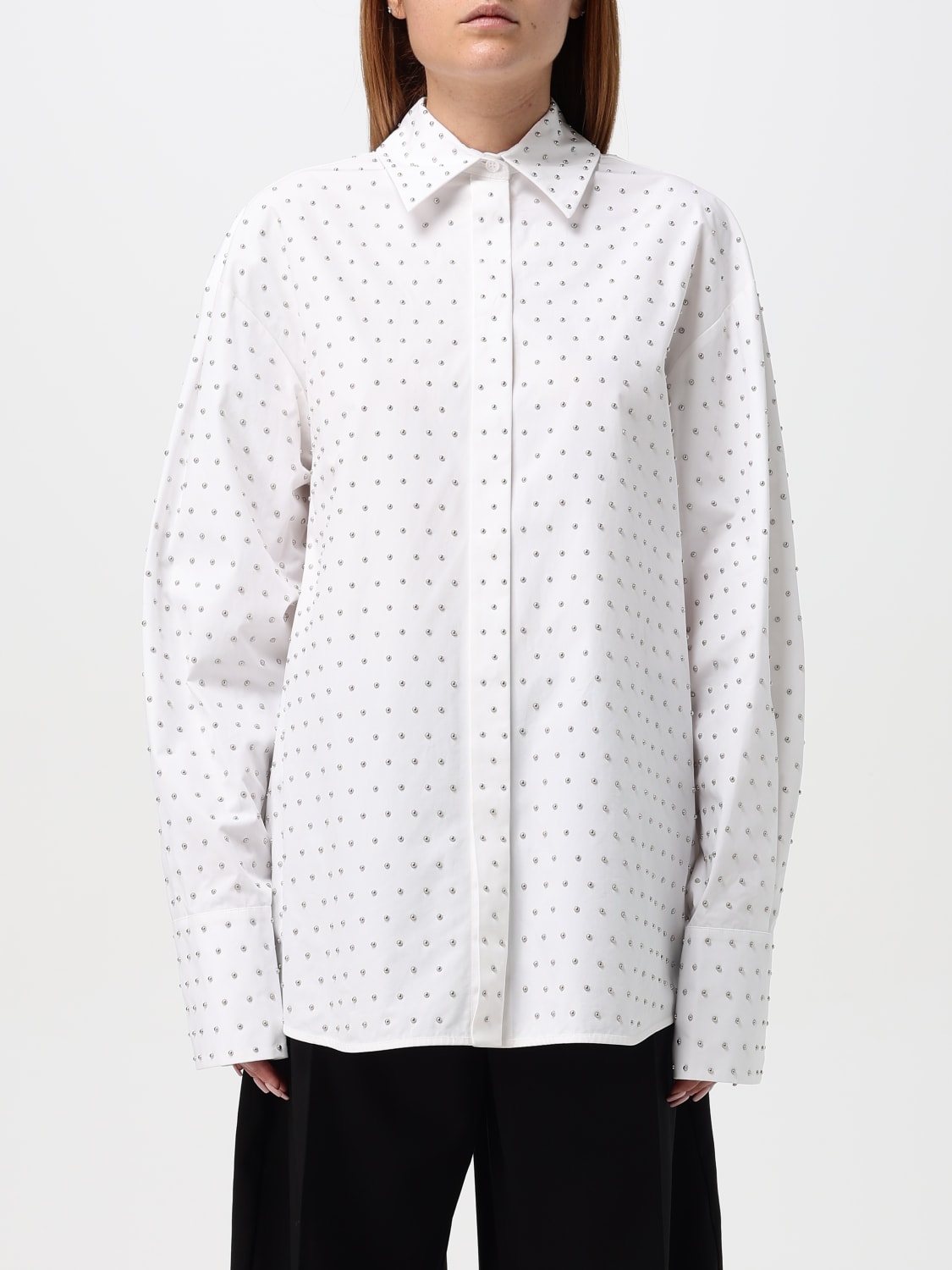 Giglio Camicia Sportmax in cotone con borchie
