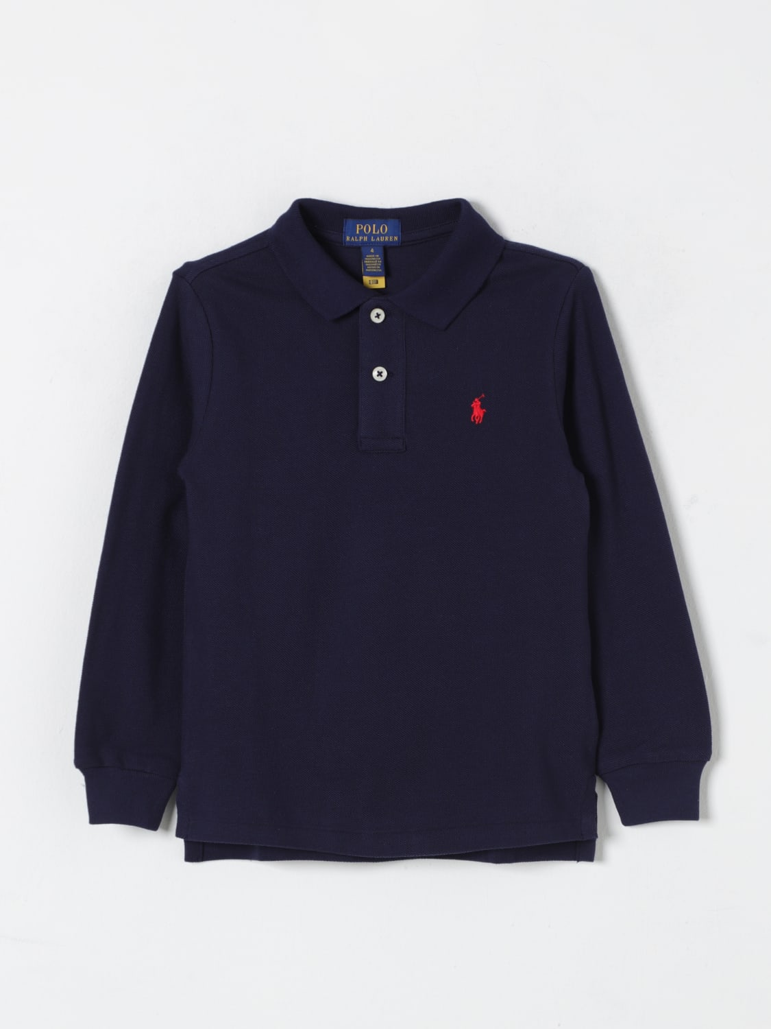 POLO RALPH LAUREN POLO SHIRT: Polo shirt kids Polo Ralph Lauren, Blue - Img 1