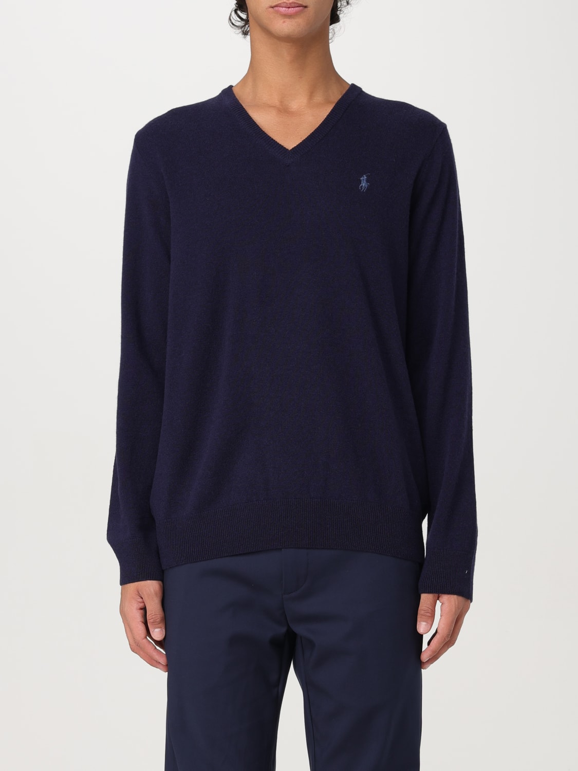 POLO RALPH LAUREN SWEATER: Sweater men Polo Ralph Lauren, Blue - Img 1