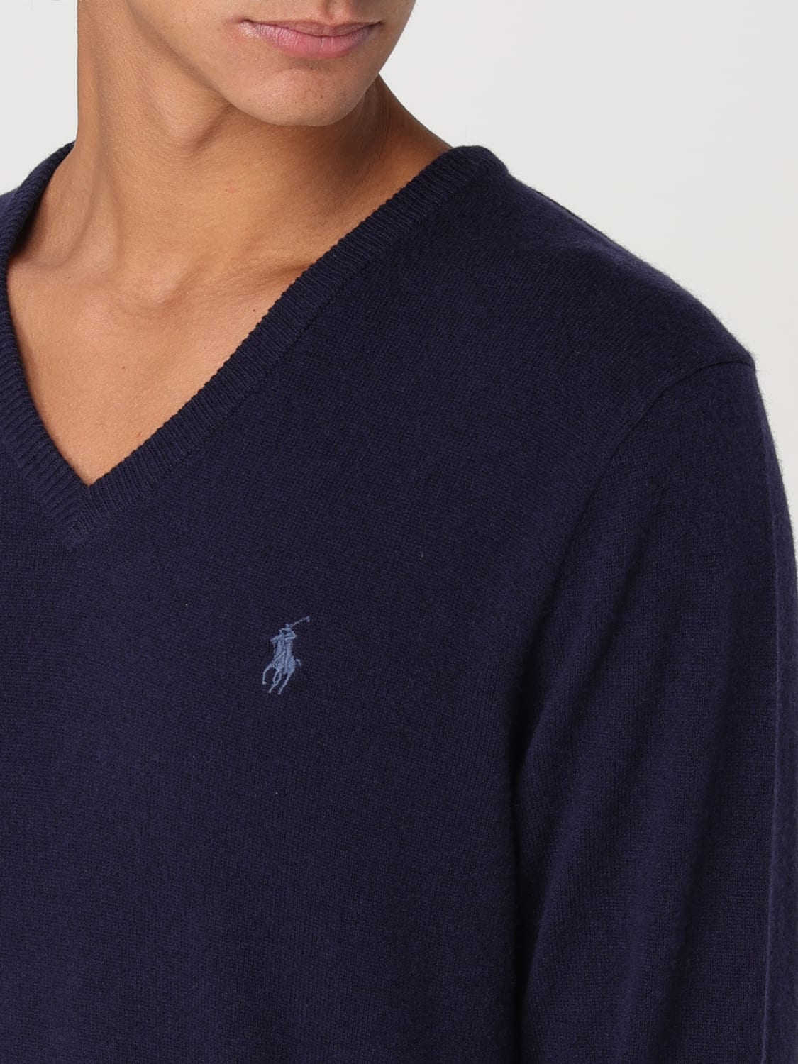 POLO RALPH LAUREN SWEATER: Sweater men Polo Ralph Lauren, Blue - Img 3