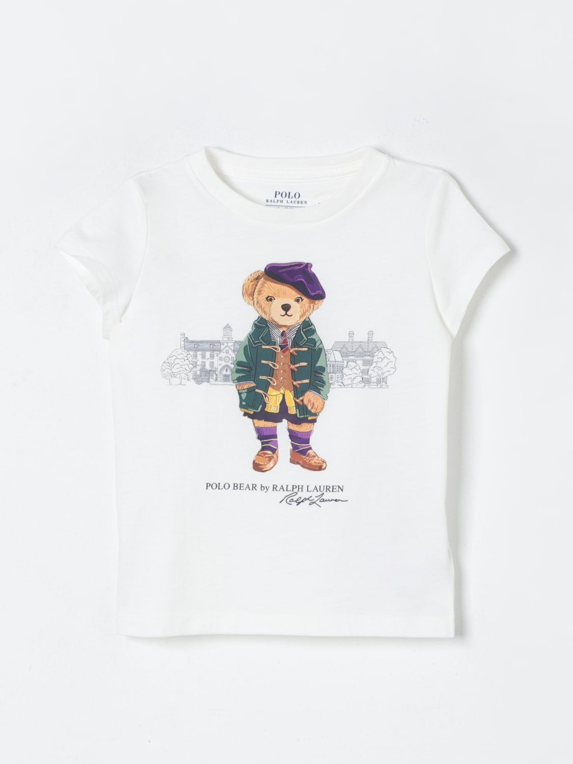 POLO RALPH LAUREN T-SHIRT: T-shirt kids Polo Ralph Lauren, White - Img 1