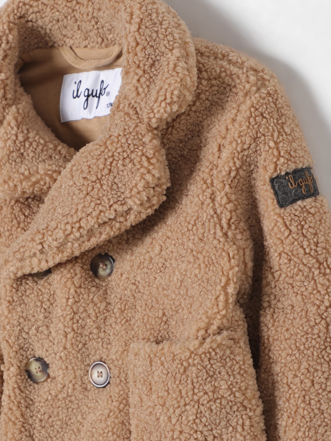 IL GUFO COATS: Coat kids Il Gufo, Beige - Img 3