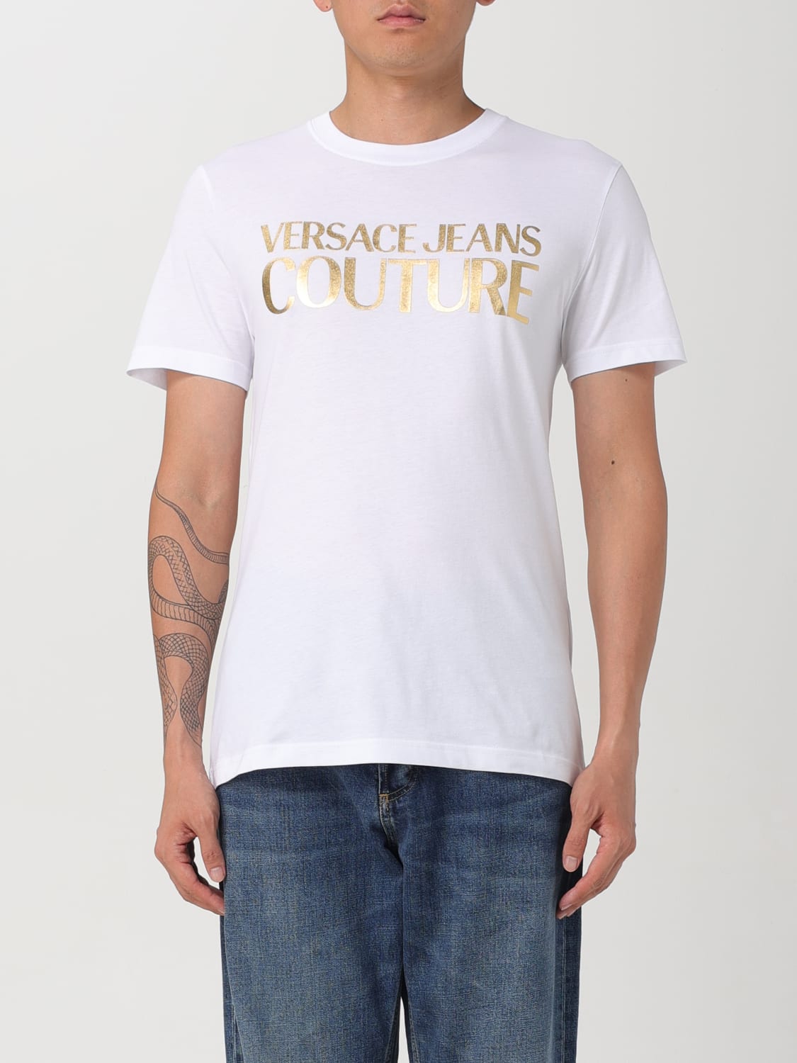 Giglio T-shirt con logo Versace Jeans Couture