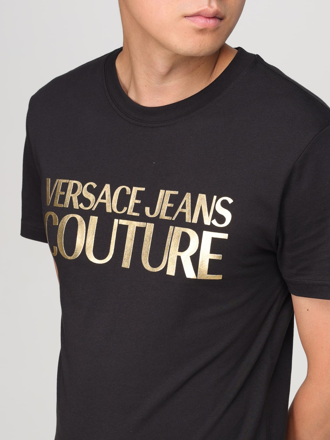 VERSACE JEANS COUTURE CAMISETA: Camiseta hombre Versace Jeans Couture, Negro - Img 3