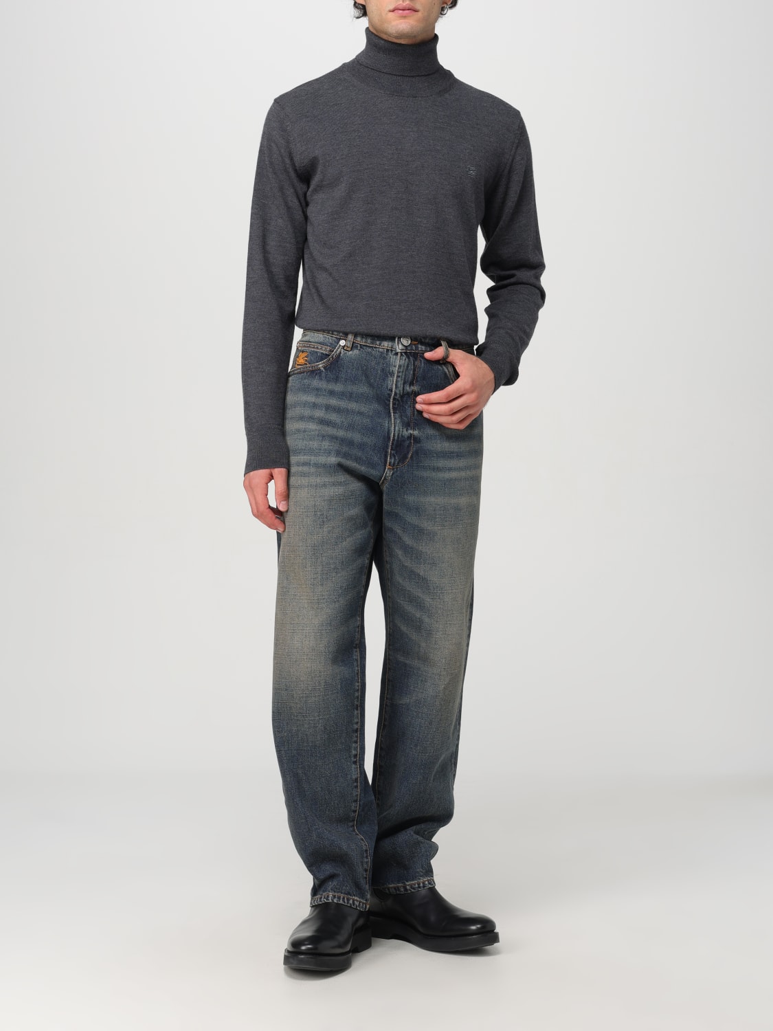 ETRO SWEATER: Sweater men Etro, Charcoal - Img 2