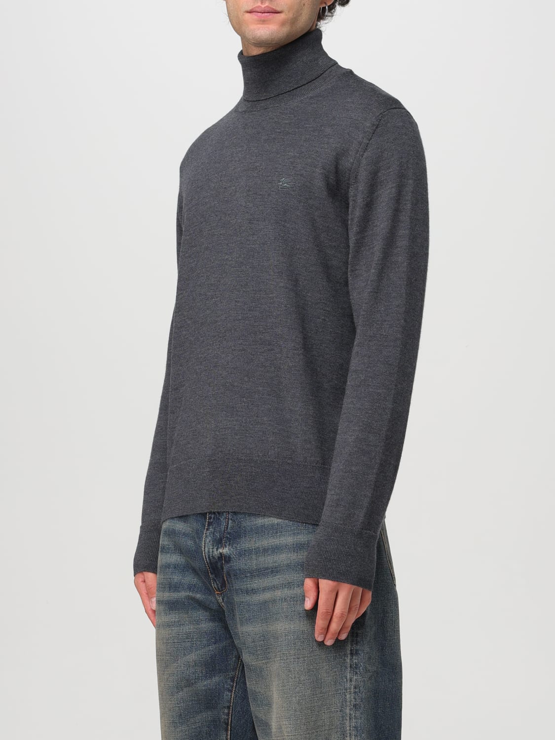 ETRO SWEATER: Sweater men Etro, Charcoal - Img 4