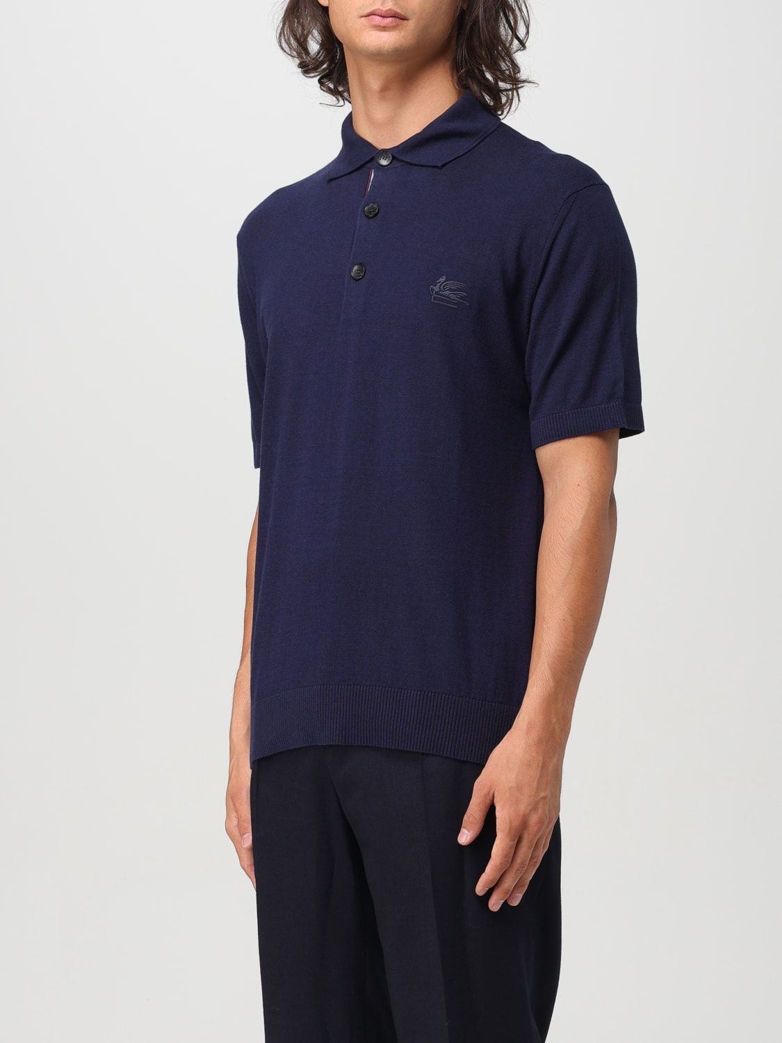 ETRO POLO SHIRT: Polo shirt men Etro, Blue - Img 4