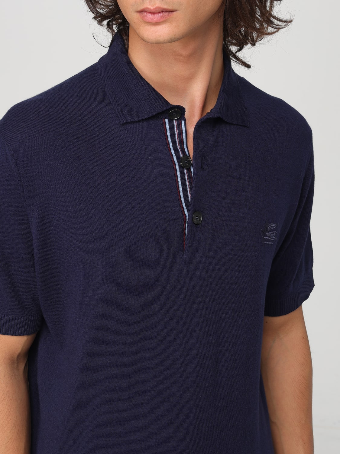 ETRO POLO SHIRT: Polo shirt men Etro, Blue - Img 5