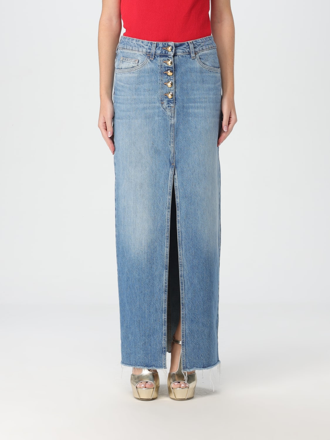 Giglio Gonna longuette Elisabetta Franchi in denim