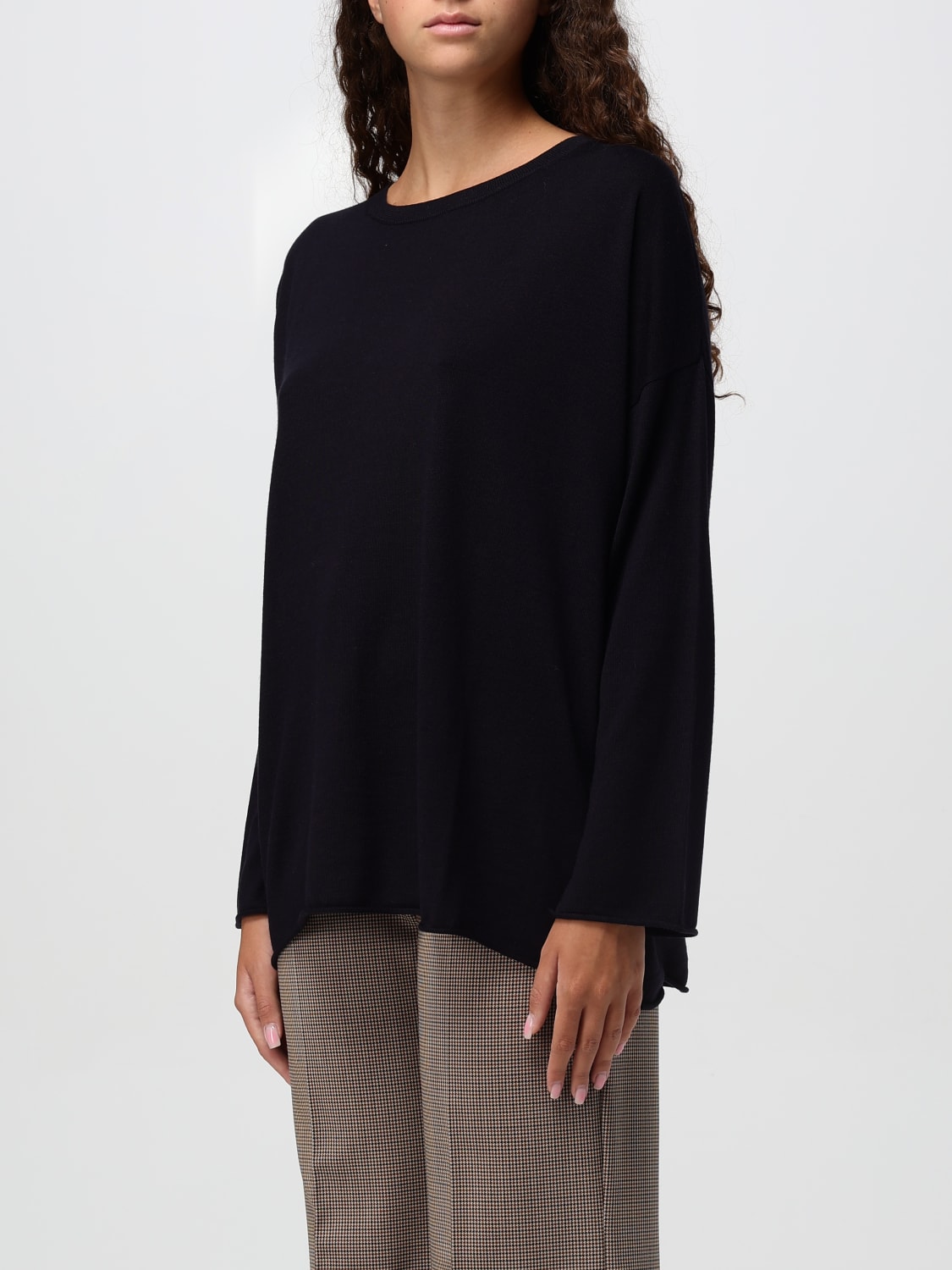 ALLUDE SWEATER: Sweater woman Allude, Black - Img 3