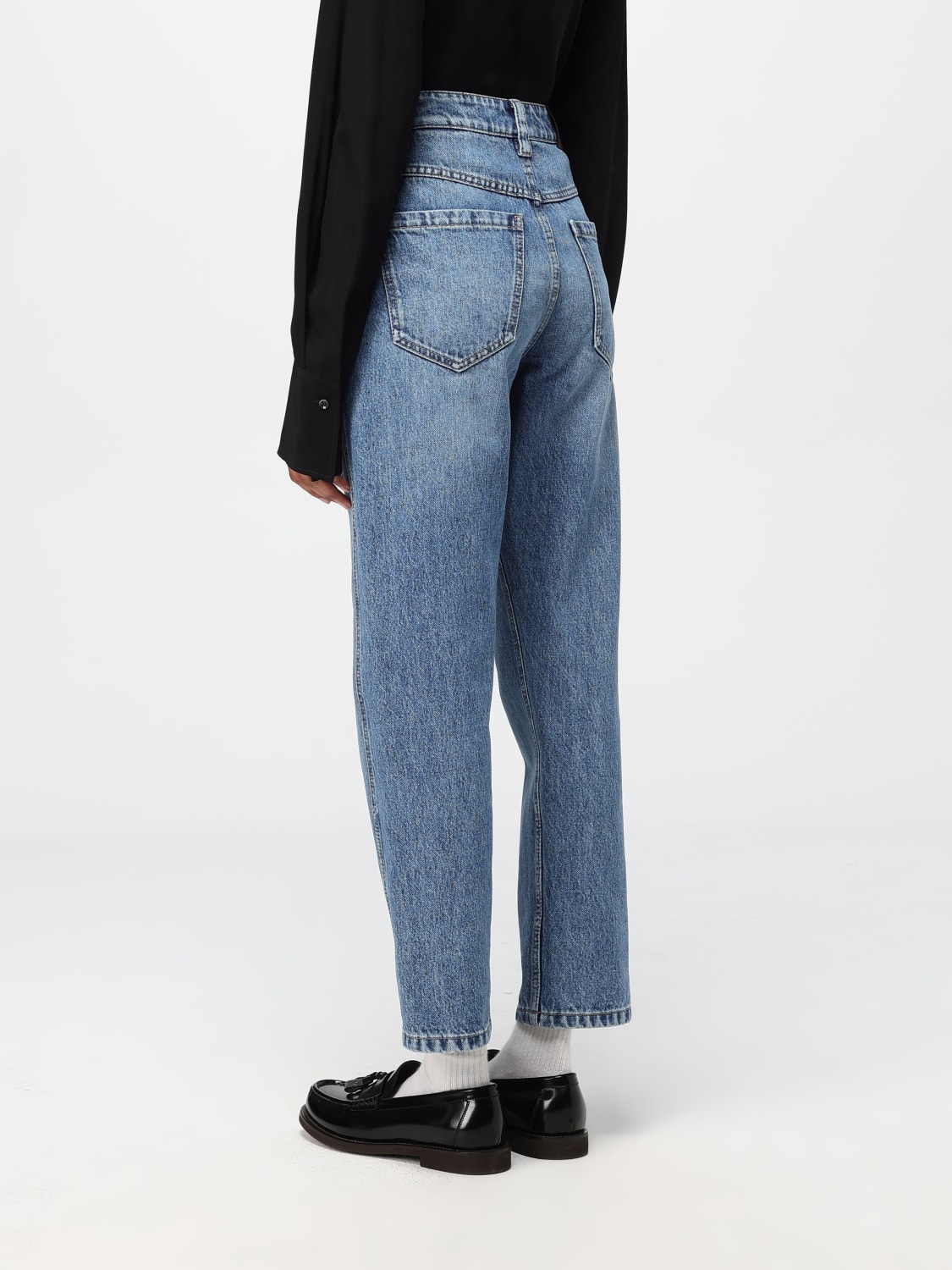 デニム・ジーパン BRUNELLO CUCINELLI Woman Jeans Blue MP095P5847 C9044 BRUNELLO CUCINELLI: Jeans woman - Denim | Brunello Cucinelli