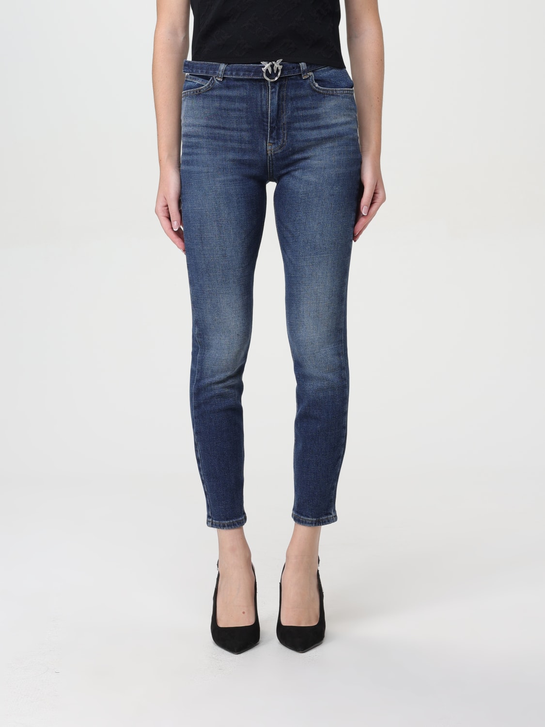 Giglio Jeans Pinko in denim di cotone