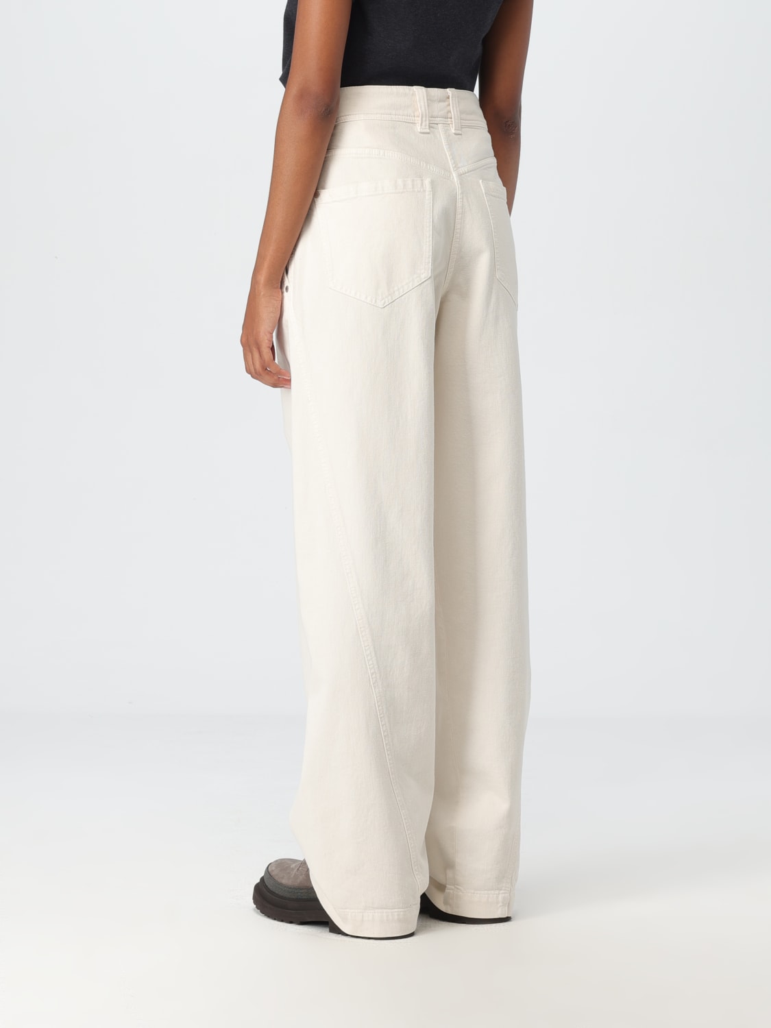 BRUNELLO CUCINELLI PANTS: Pants woman Brunello Cucinelli, White - Img 3