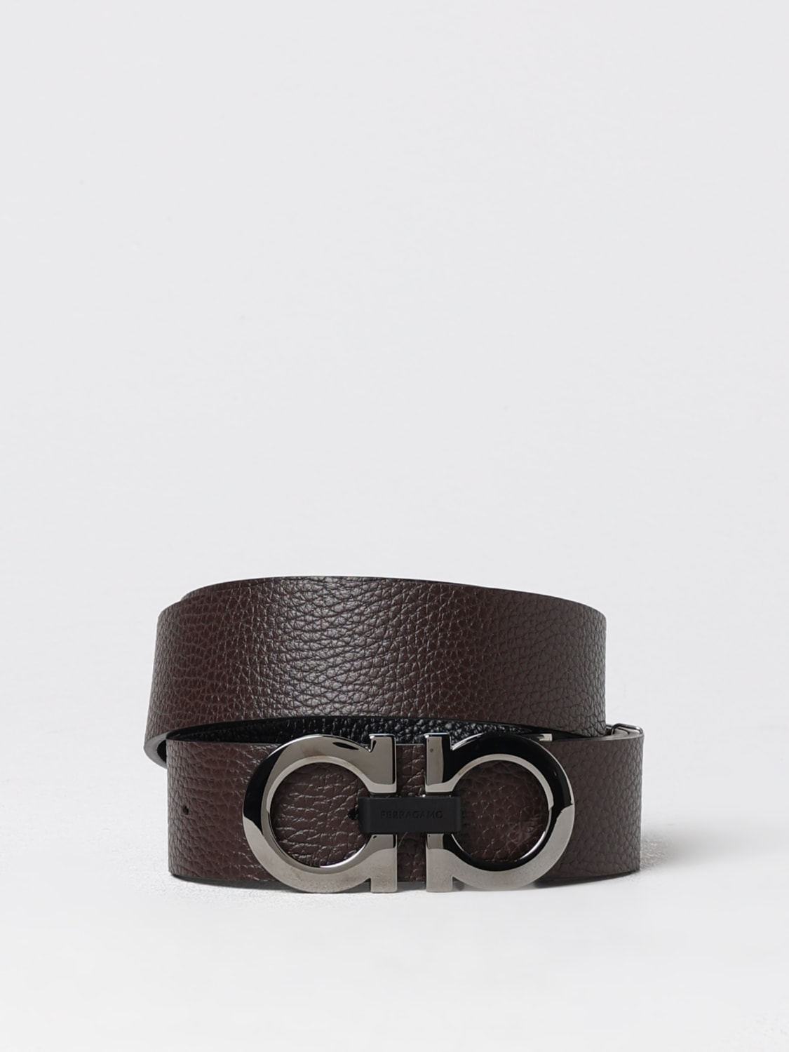 FERRAGAMO BELT: Belt men Ferragamo, Black - Img 2