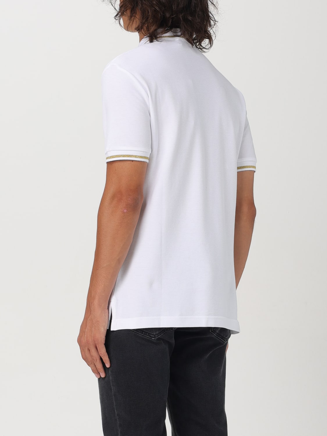 VERSACE JEANS COUTURE POLO SHIRT: Polo shirt men Versace Jeans Couture, White - Img 2