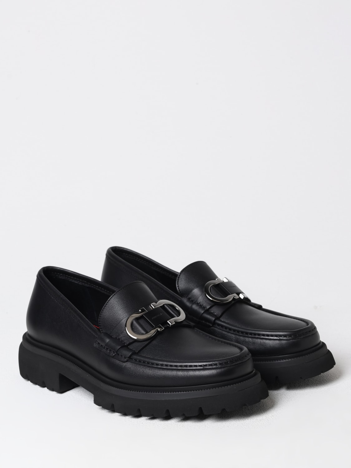 FERRAGAMO LOAFERS: Loafers men Ferragamo, Black - Img 2