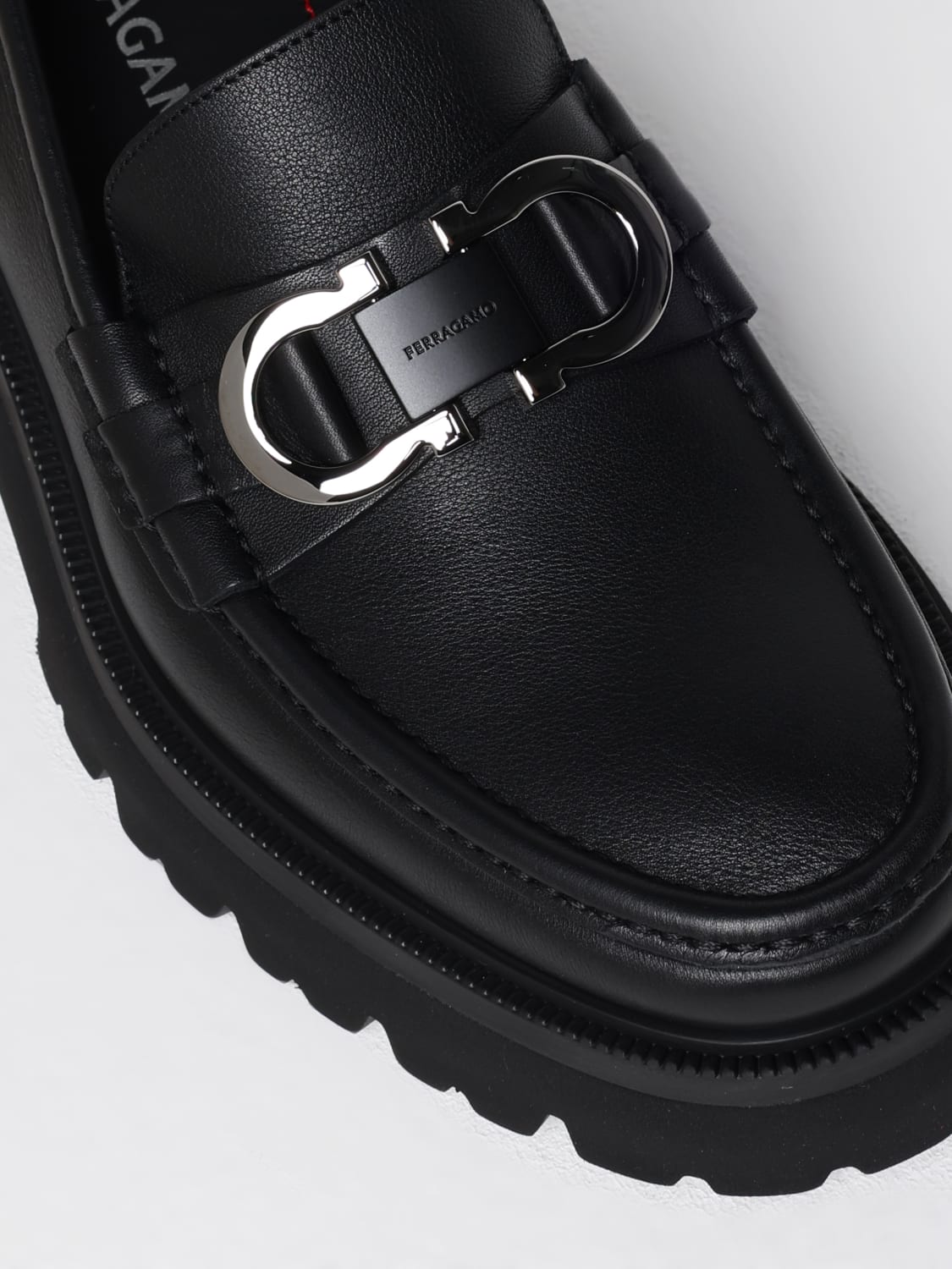 FERRAGAMO LOAFERS: Loafers men Ferragamo, Black - Img 4