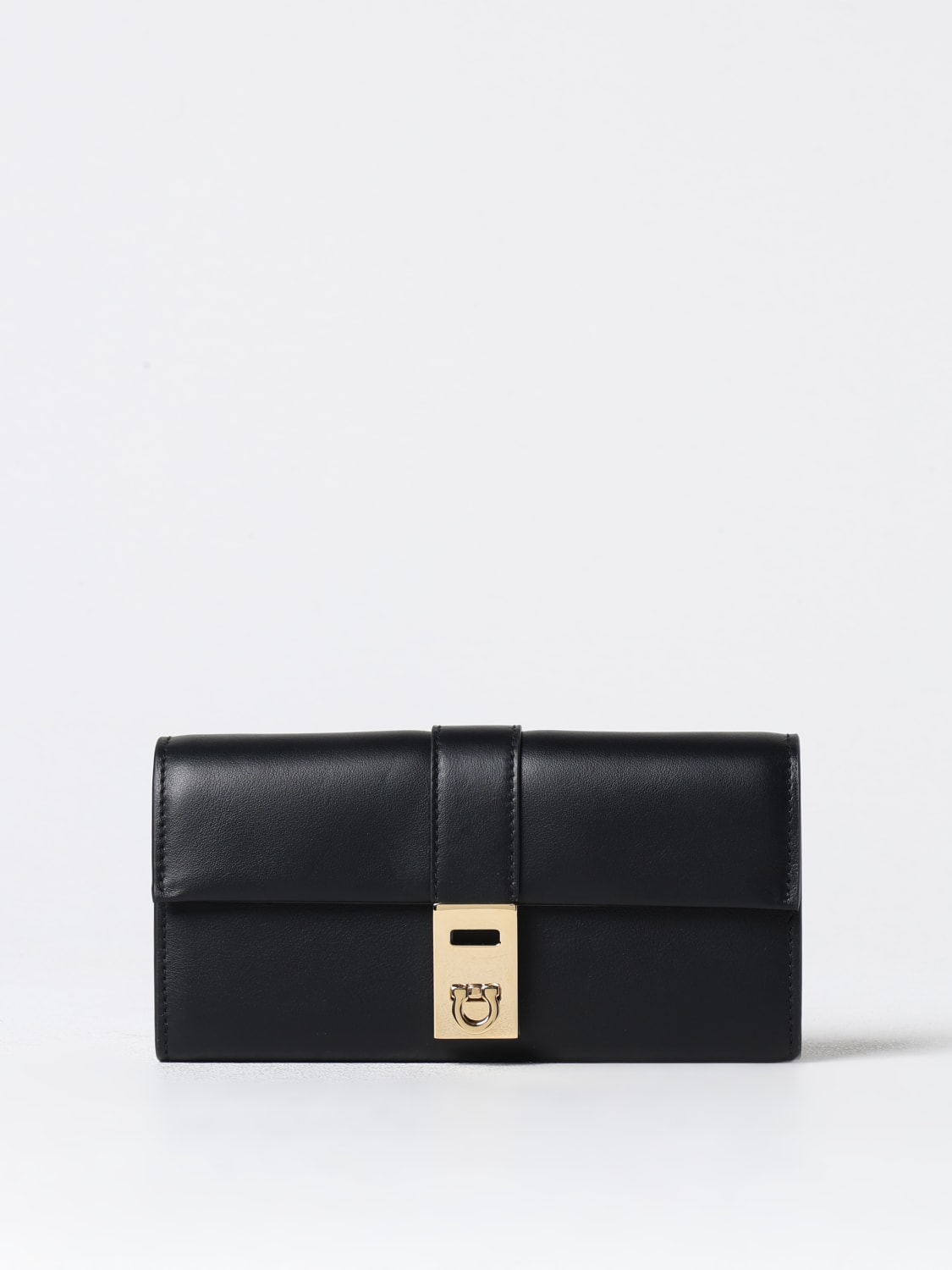 FERRAGAMO PORTEFEUILLE: Portefeuille femme Ferragamo, Noir - Img 1