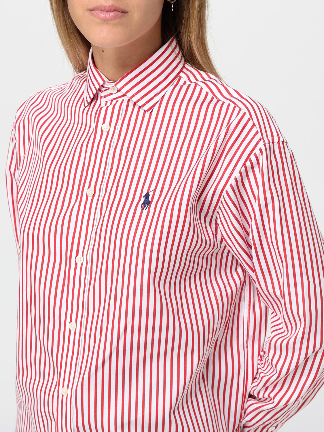 POLO RALPH LAUREN SHIRT: Top woman Polo Ralph Lauren, Red - Img 3