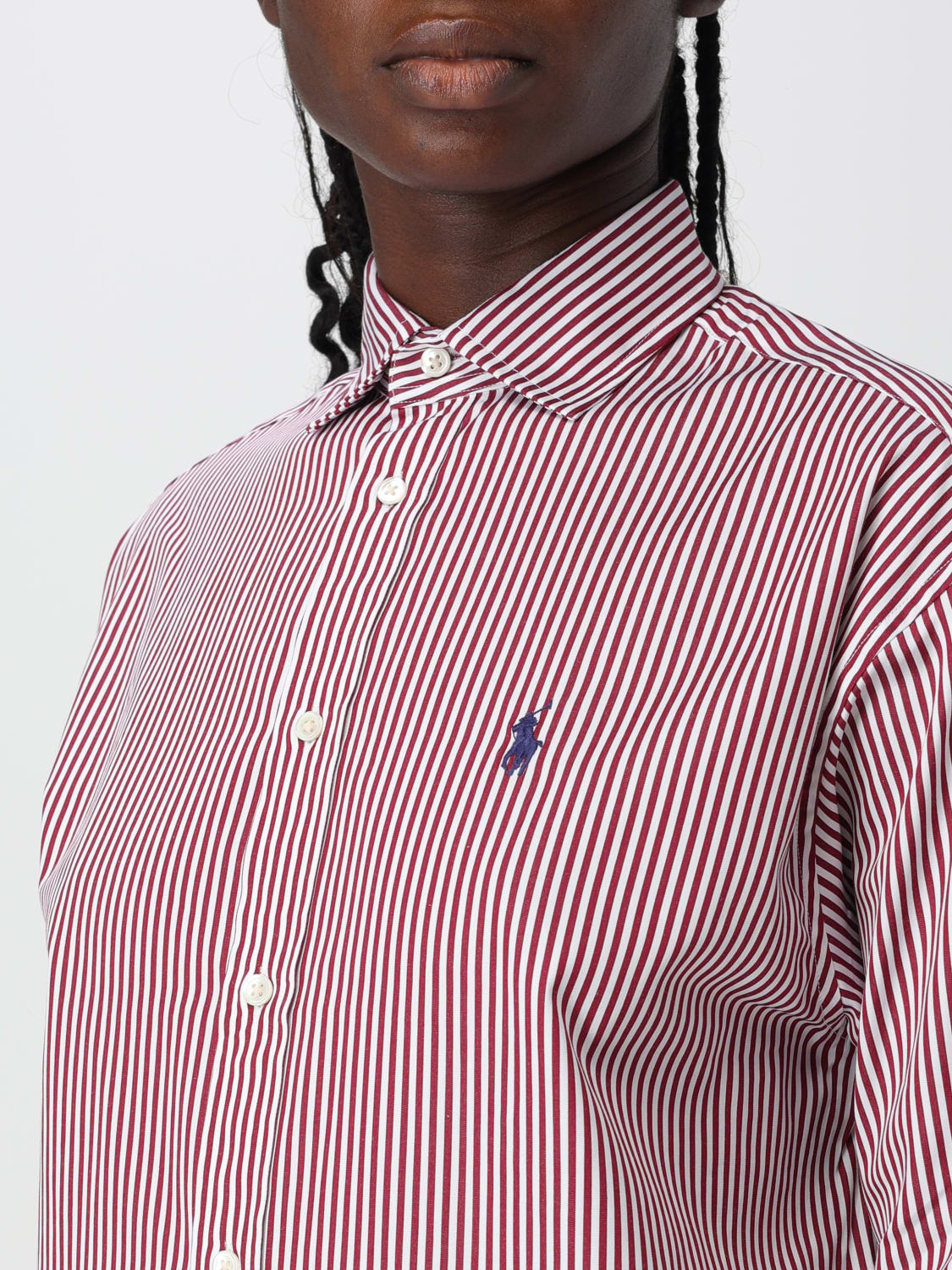 POLO RALPH LAUREN SHIRT: Top woman Polo Ralph Lauren, Burgundy - Img 3