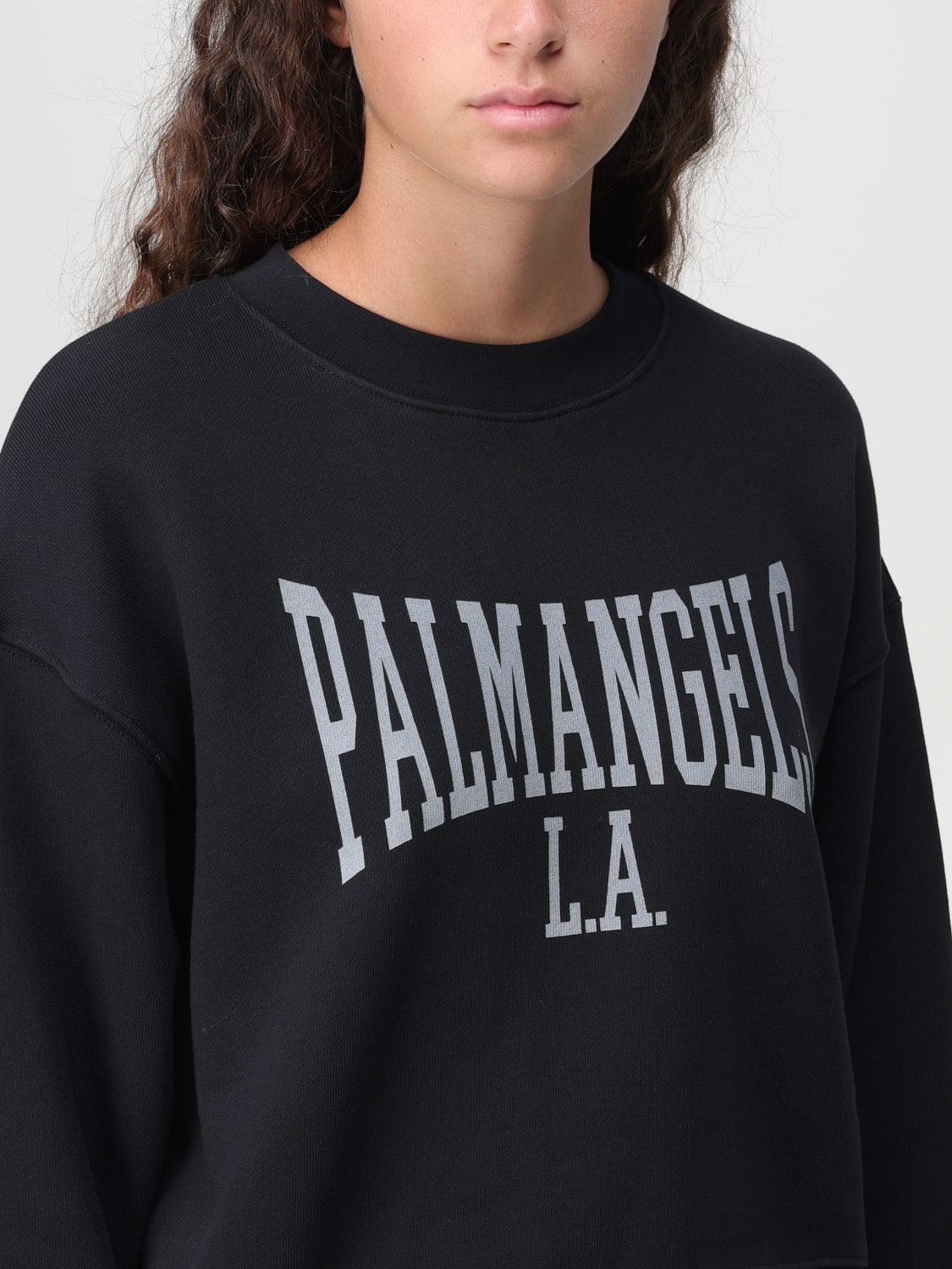 PALM ANGELS スウェットシャツ: スウェットシャツ レディース Palm Angels, ブラック - Img 5