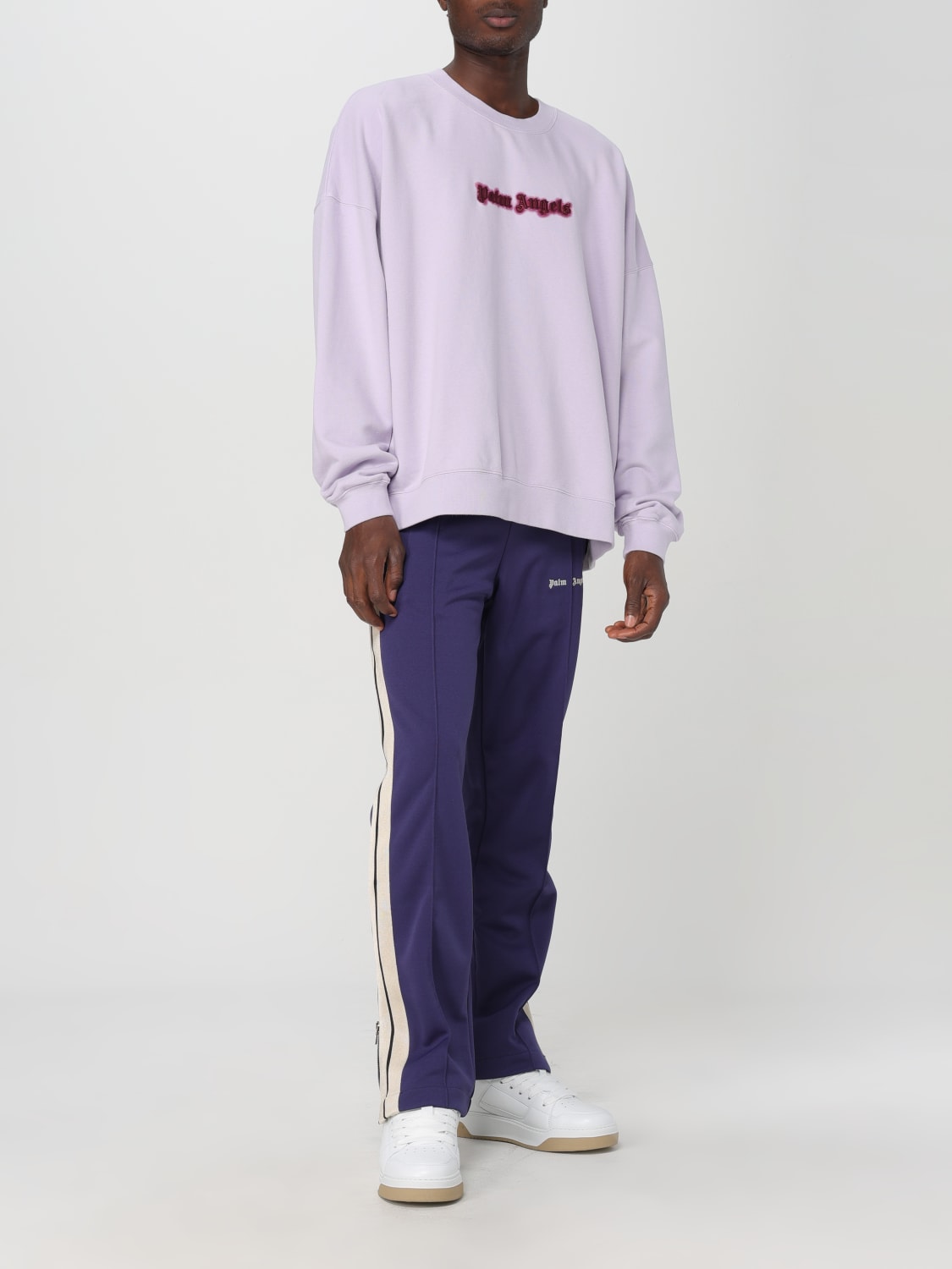 PALM ANGELS SWEATSHIRT: Sweatshirt men Palm Angels, Lilac - Img 2