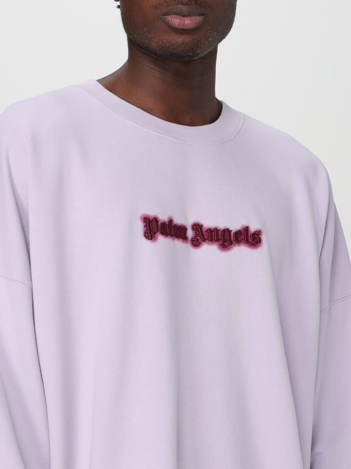 PALM ANGELS SWEATSHIRT: Sweatshirt men Palm Angels, Lilac - Img 5