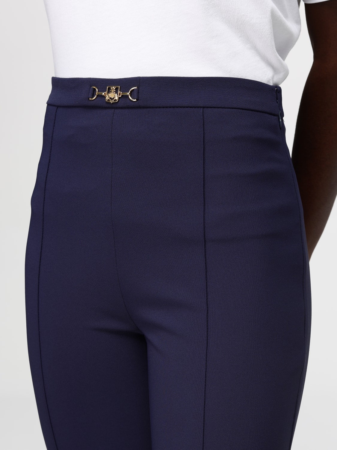 ELISABETTA FRANCHI PANTS: Pants woman Elisabetta Franchi, Blue - Img 4