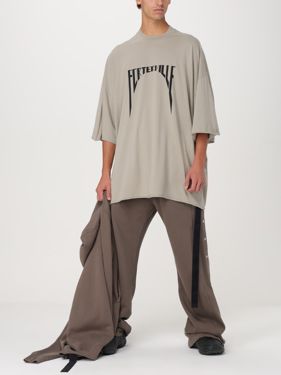 RICK OWENS DRKSHDW 팬츠: 팬츠 남성 Drkshdw, 더스트 - Img 2