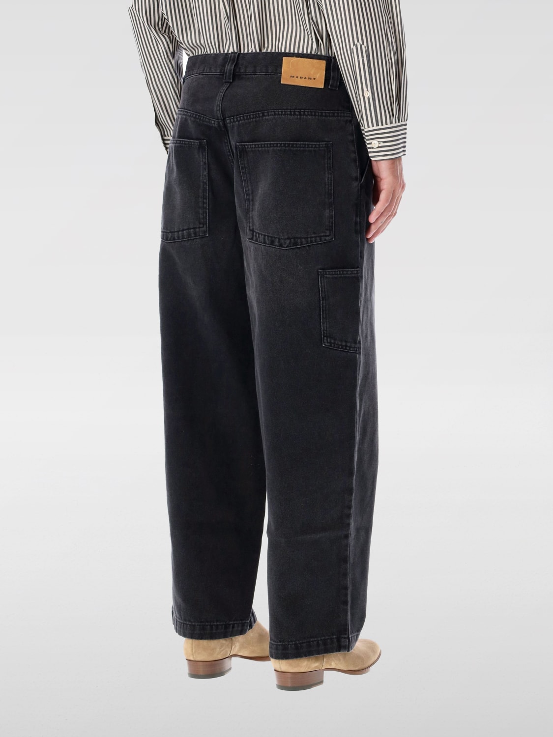 ISABEL MARANT JEANS: Jeans men Isabel Marant, Black - Img 2