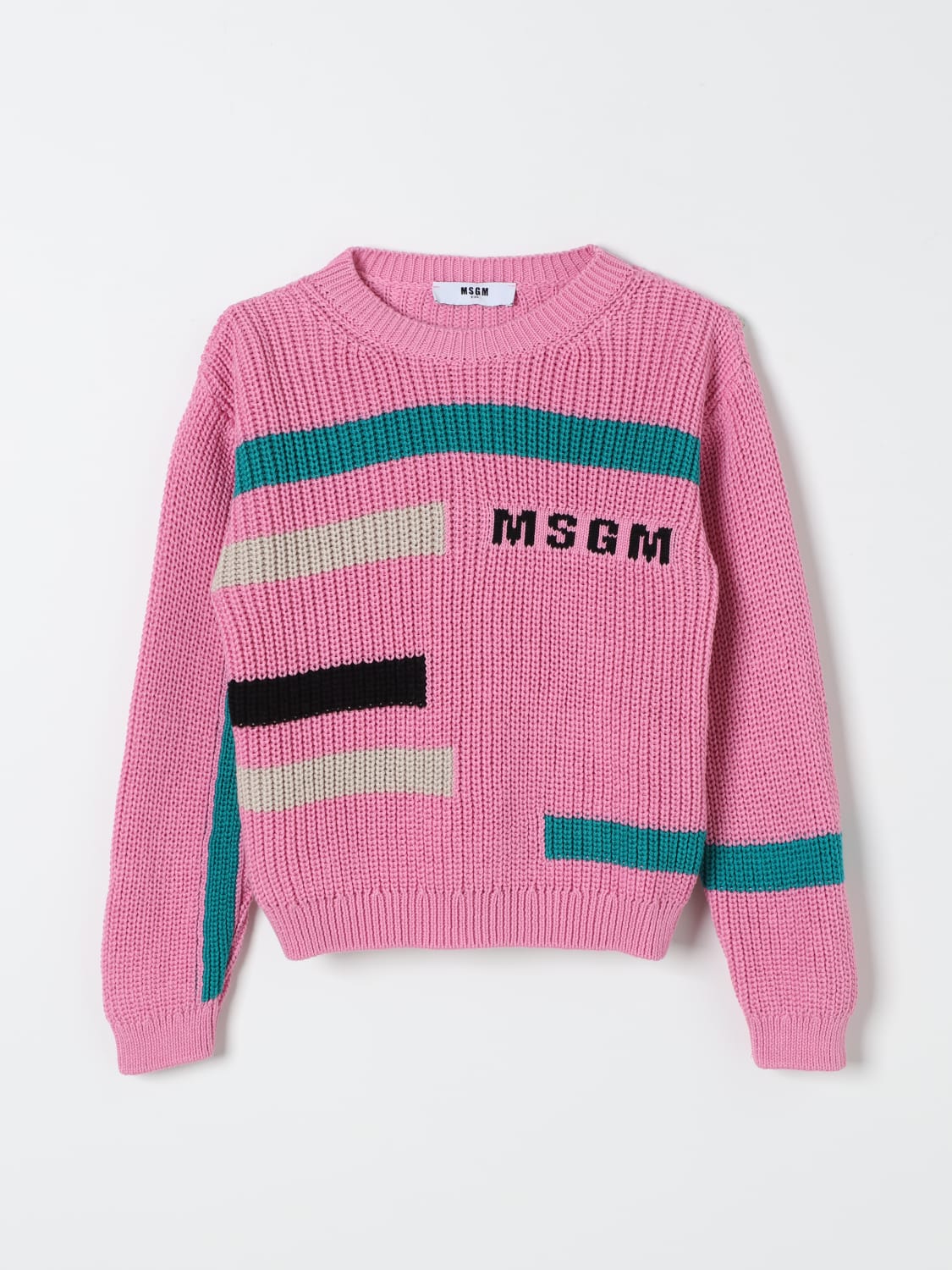 MSGM KIDS 스웨터: 스웨터 남아 MSGM Kids, 핑크 - Img 1