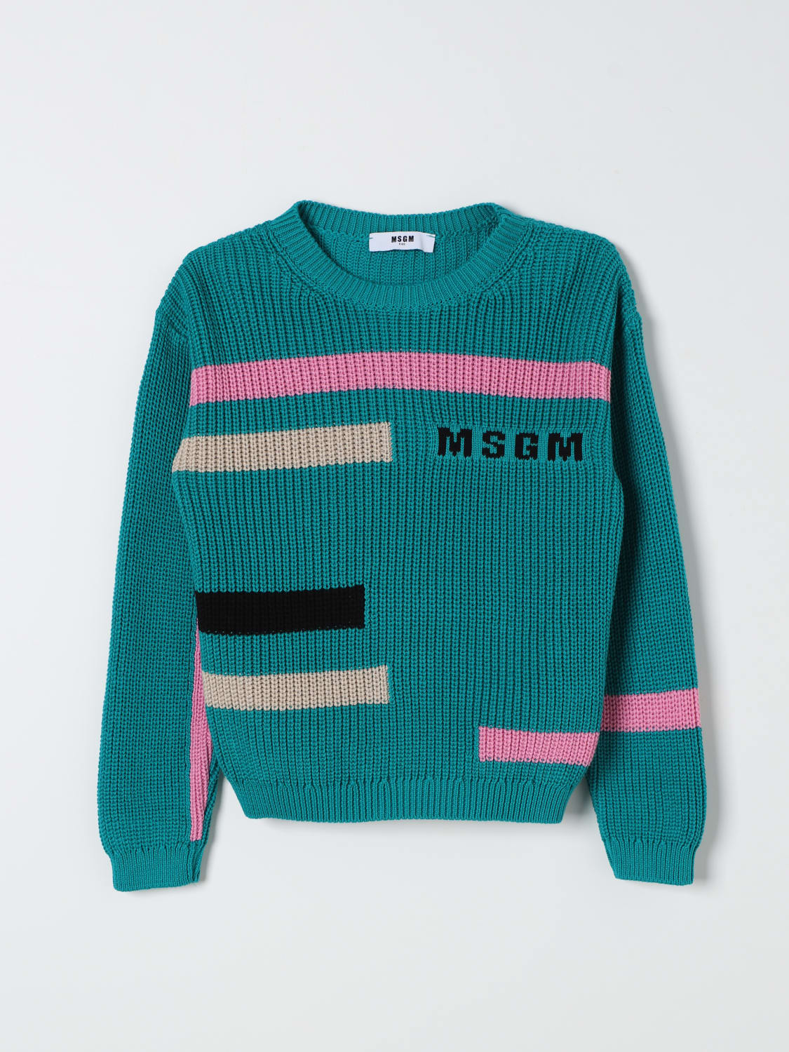 MSGM KIDS JERSEY: Jersey niños MSGM Kids, Verde - Img 1