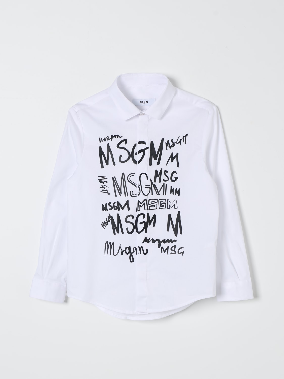 MSGM KIDS 셔츠: 셔츠 남아 MSGM Kids, 화이트 - Img 1