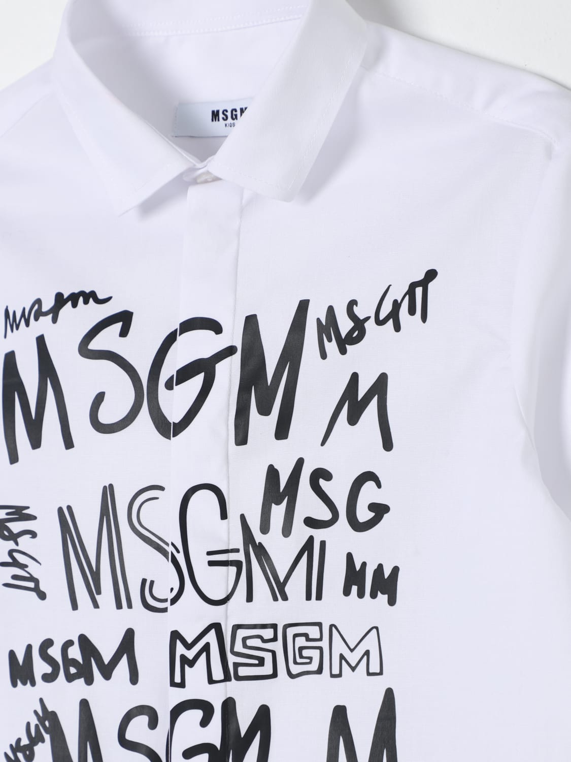 MSGM KIDS 셔츠: 셔츠 남아 MSGM Kids, 화이트 - Img 3