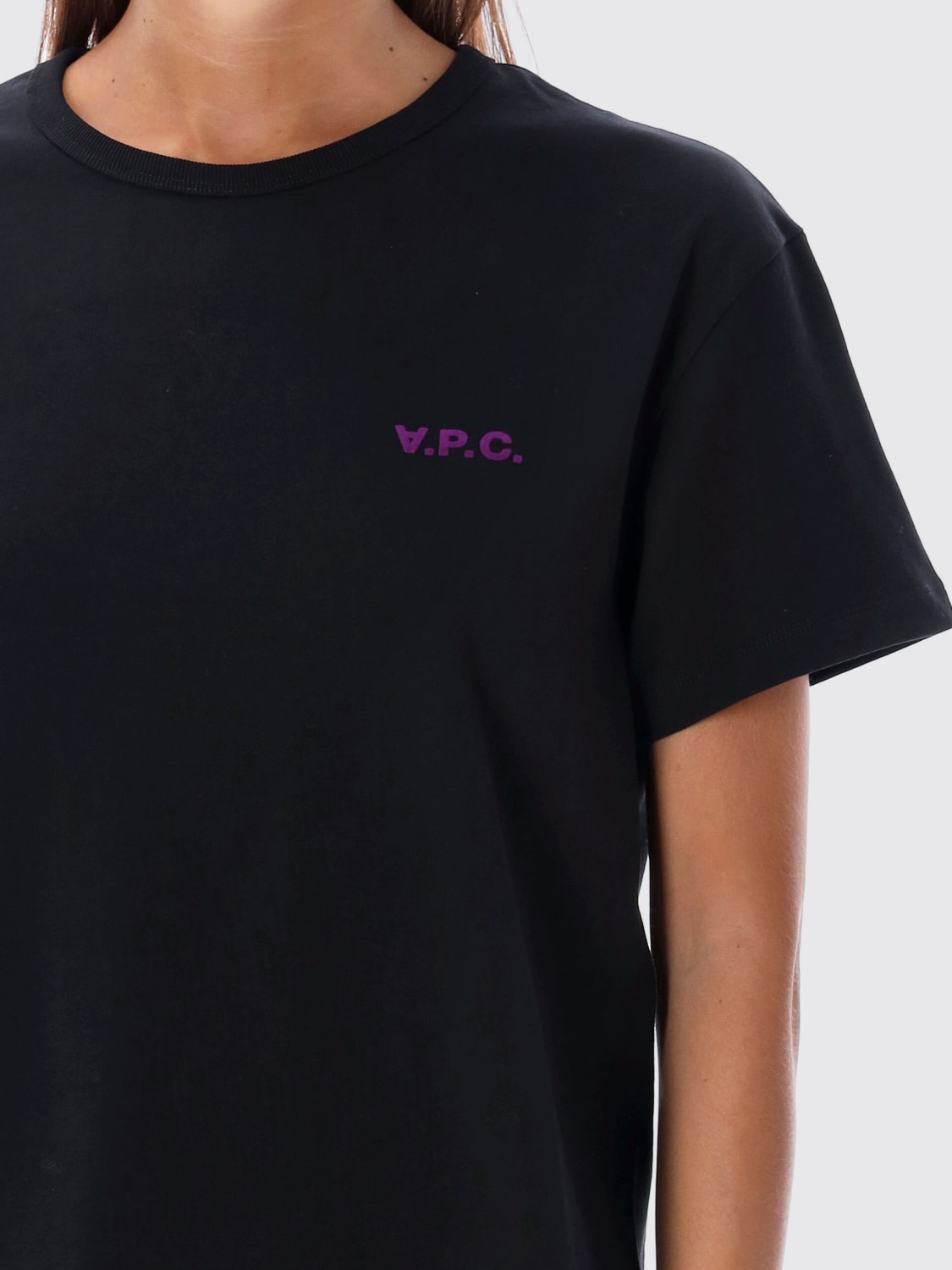 A.P.C. T-SHIRT: T-shirt woman A.P.C., Violet - Img 3