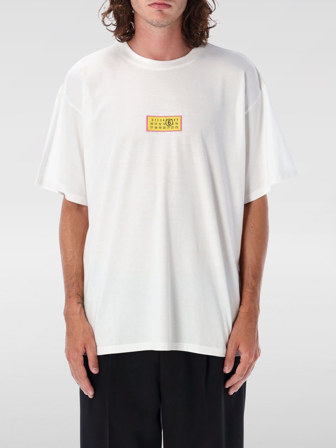 Giglio T-shirt Numeric Logo MM6 Maison Margiela in cotone