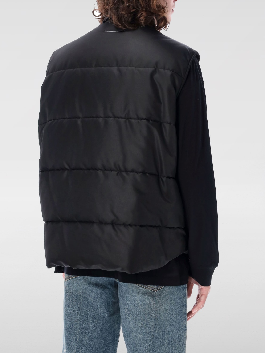 MM6 MAISON MARGIELA SUIT VEST: MM6 Maison Margiela men's vest, Black - Img 2