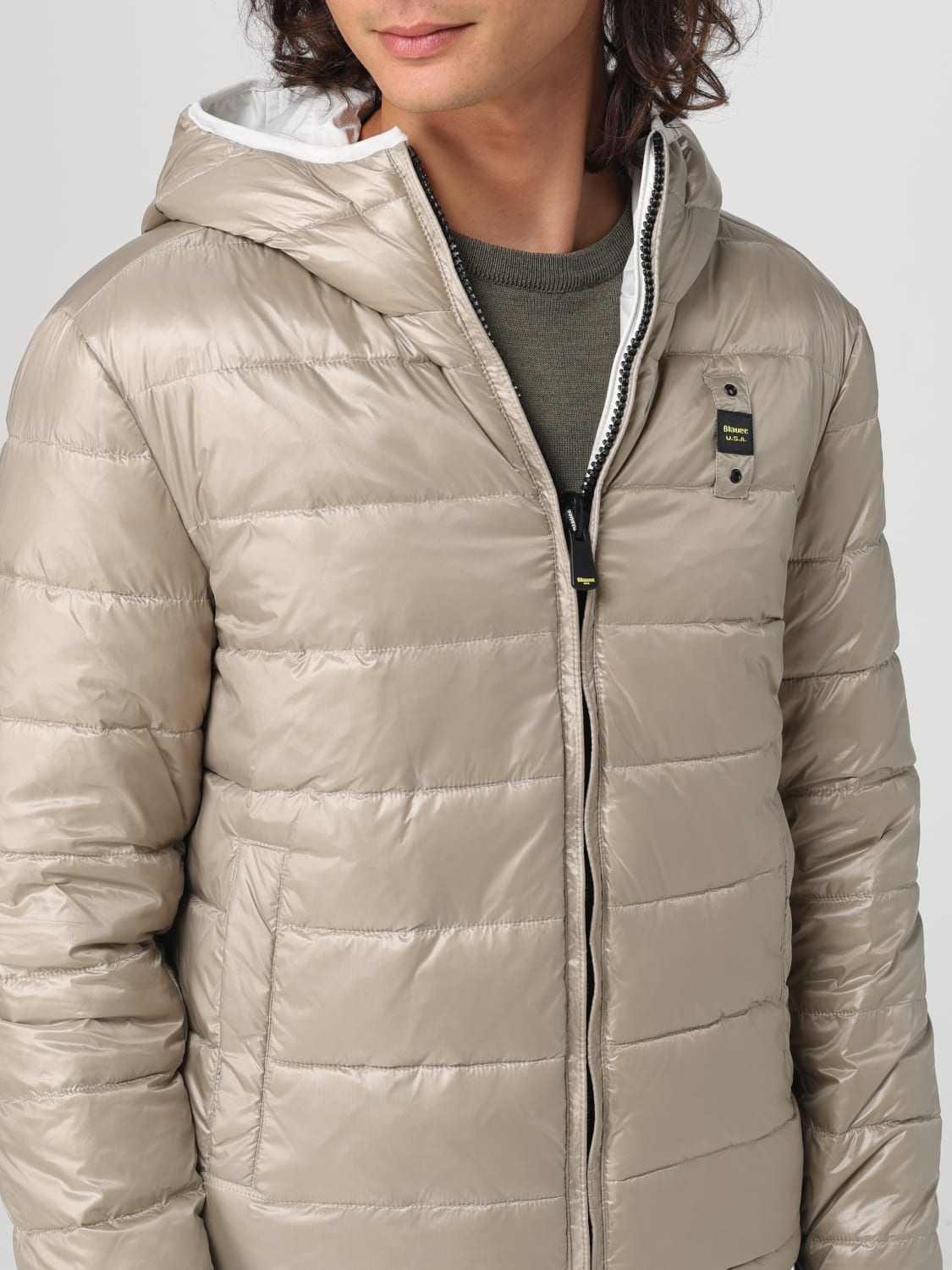 BLAUER JACKET: Jacket men Blauer, White - Img 4