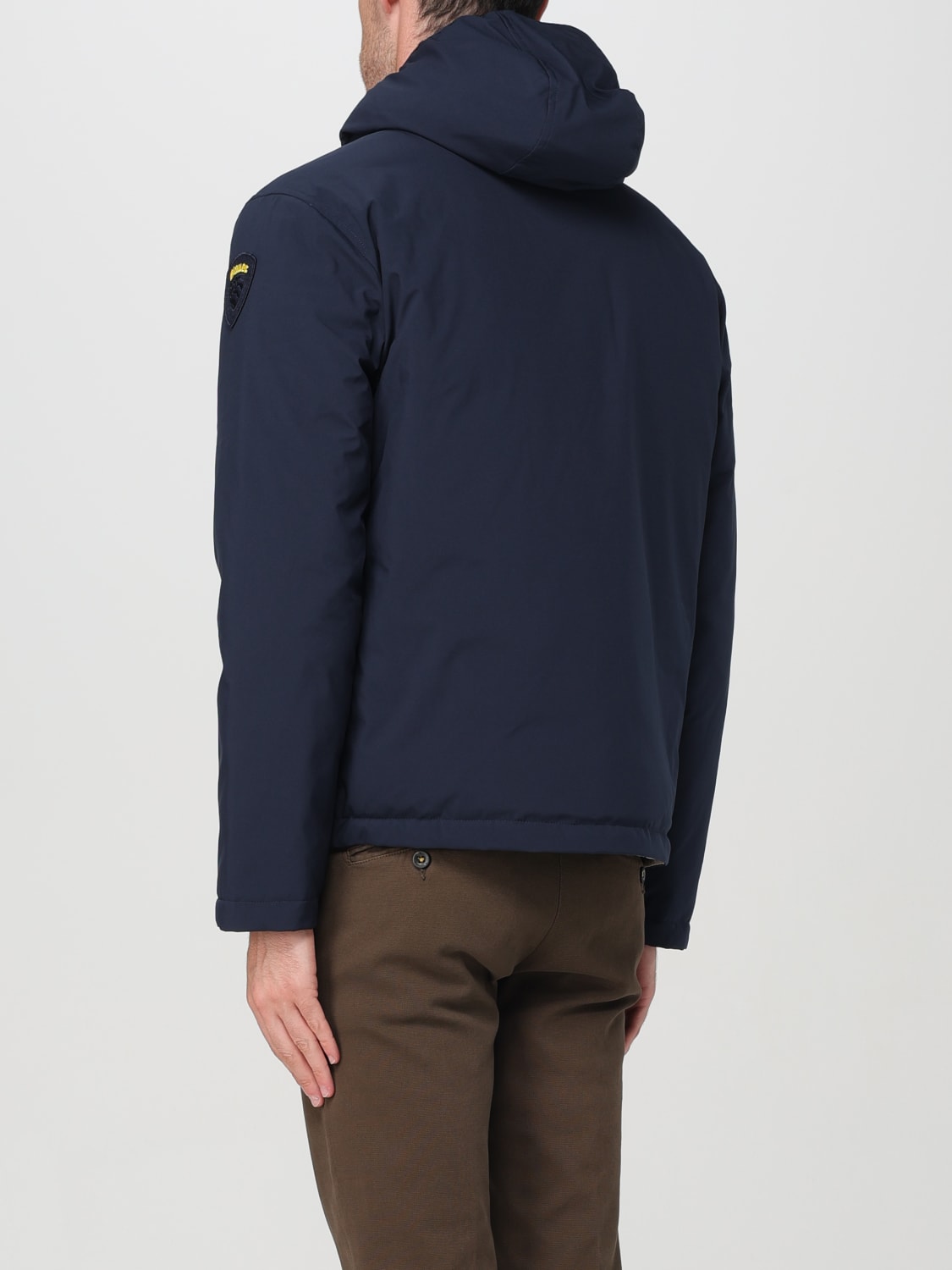 BLAUER GIACCA: Giacca con cappuccio e zip Blauer, Blue - Img 2