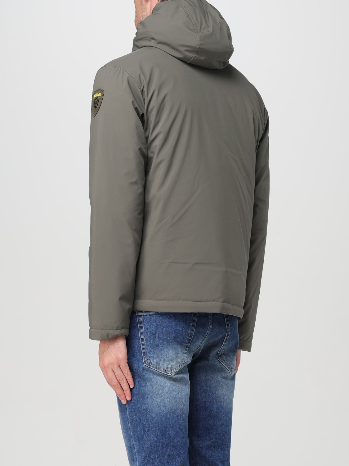 BLAUER GIACCA: Giacca con cappuccio e zip Blauer, Verde - Img 2