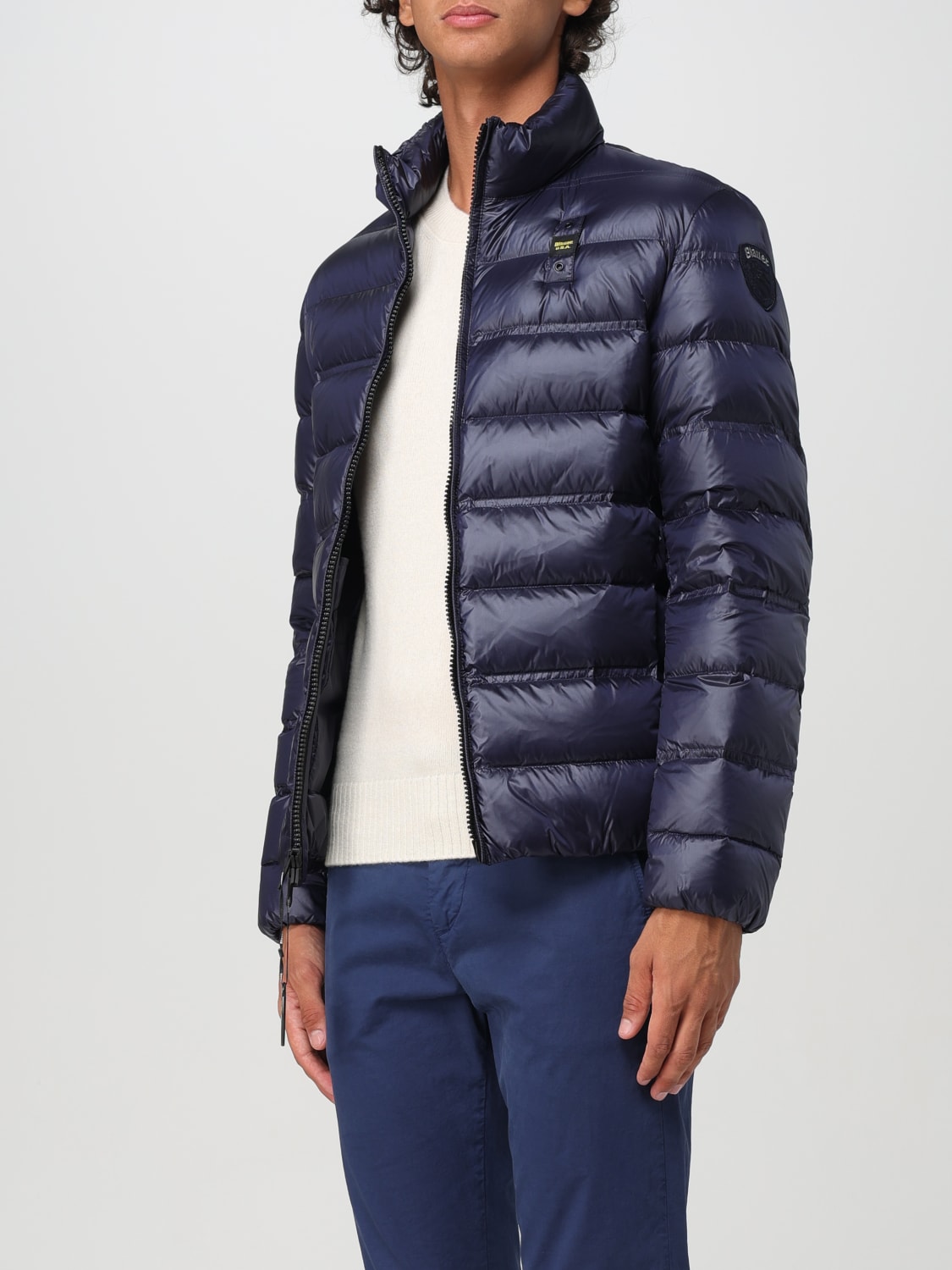 BLAUER GIACCA: Piumino Blauer in nylon trapuntato, Blue - Img 3