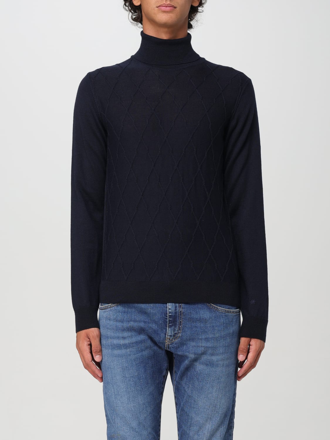 MANUEL RITZ SWEATER: Sweater men Manuel Ritz, Blue - Img 1