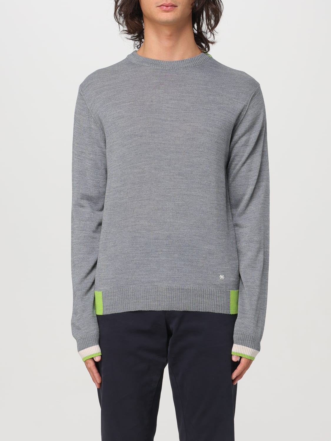 MANUEL RITZ SWEATER: Sweater men Manuel Ritz, Grey - Img 1