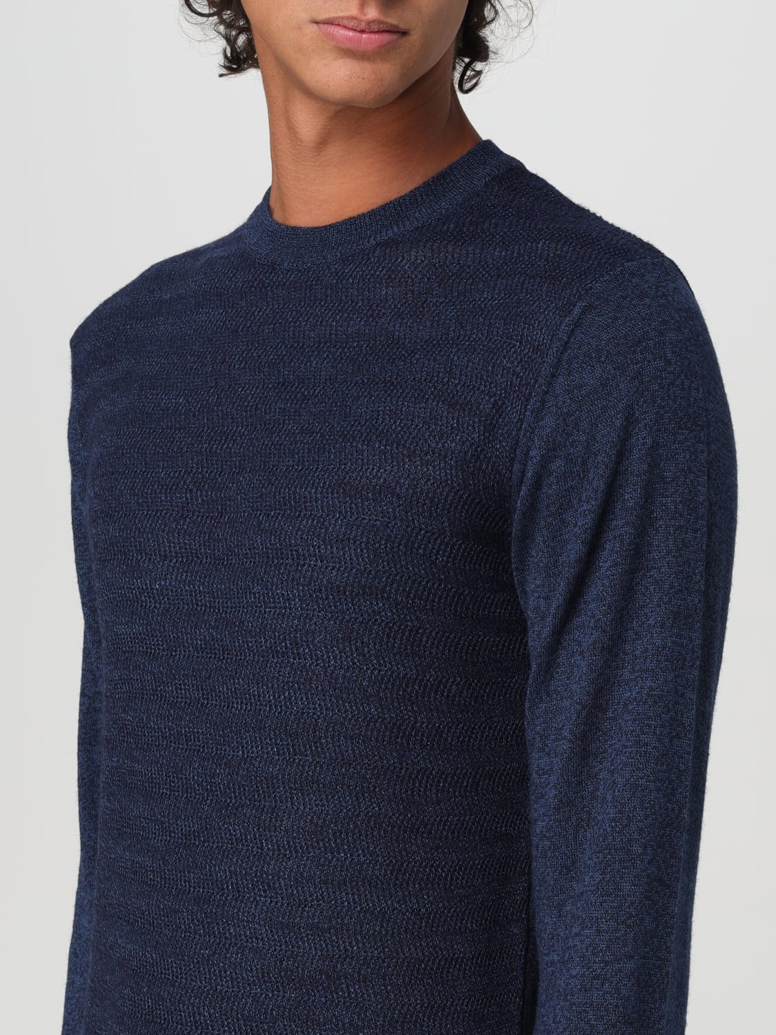 MANUEL RITZ SWEATER: Sweater men Manuel Ritz, Blue - Img 3