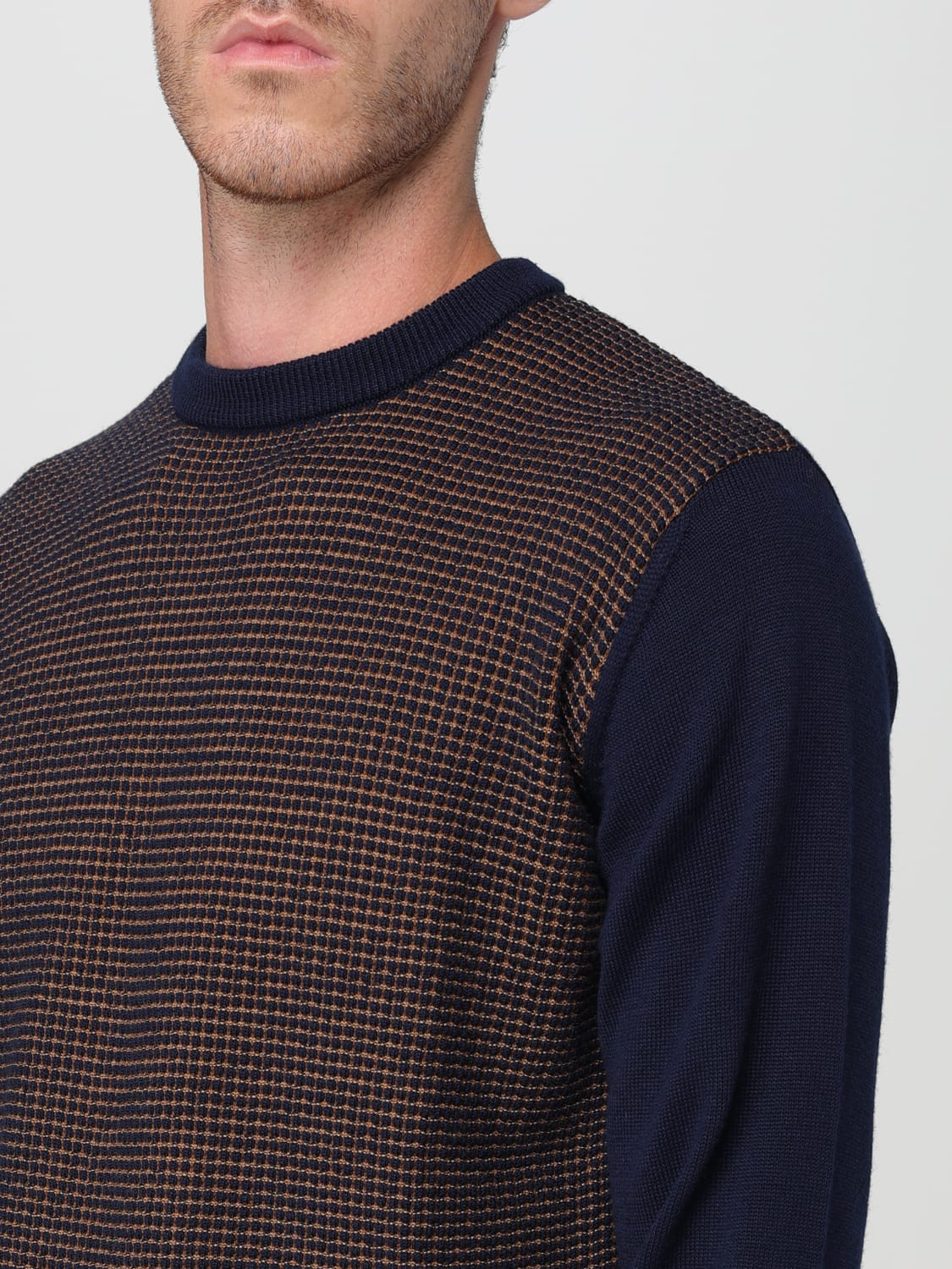 MANUEL RITZ SWEATER: Sweater men Manuel Ritz, Blue - Img 3