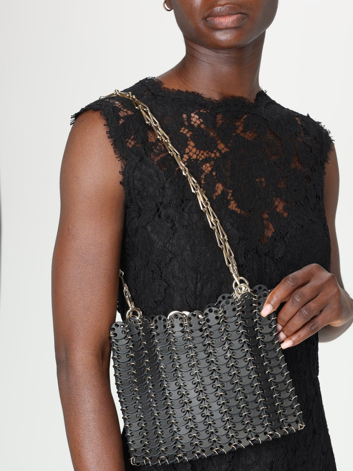 RABANNE CROSSBODY BAG: Shoulder bag woman Rabanne, Black - Img 2