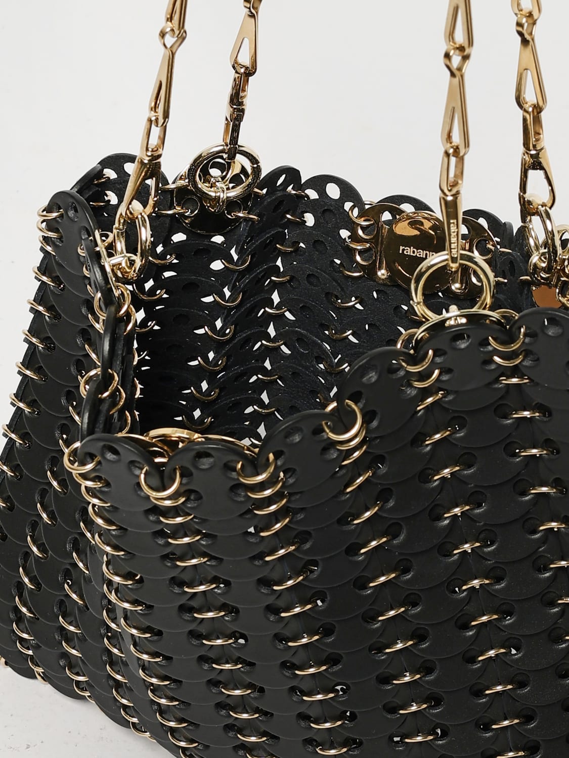 RABANNE CROSSBODY BAG: Shoulder bag woman Rabanne, Black - Img 5