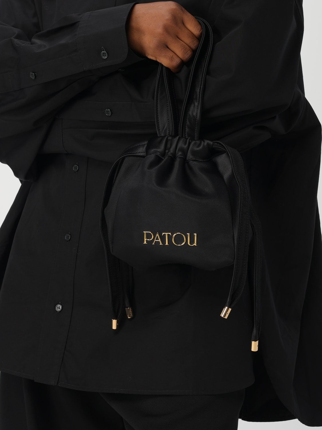 PATOU MINI BAG: Shoulder bag woman Patou, Black - Img 2